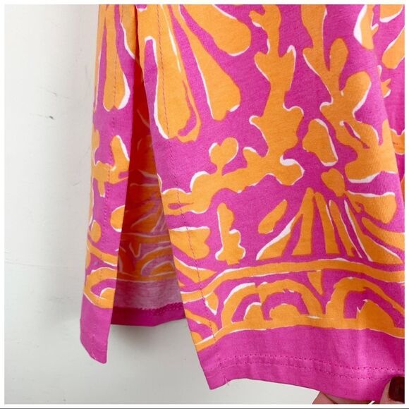 Barbara Gerwit Preppy Pink/Orange Cotton Tunic Cover-Up XS NWT - Picture 5 of 14